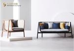 Lobby Sofa, Morden Sofa, Solid Wood sofa, Leisure sofa, Fabric Upholstery