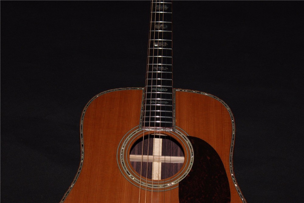 AAAA all solid dreadnought guitars customize D-45 handmade amazing acoustic guitar