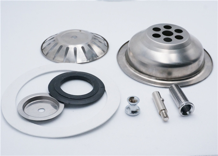 Circel Stlye Kitchen Sink Strainer Set OD 107 Mm 0.4 - 0.6mm Thickness