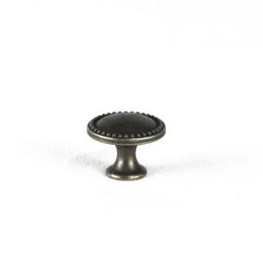 Quality 25mm Vintage Zinc Alloy Round Bronze Cabinet Knobs wholesale