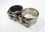 Natural Rubber Inside Heavy Duty Steel Pipe Clamps , Type A Heavy Duty Clamps