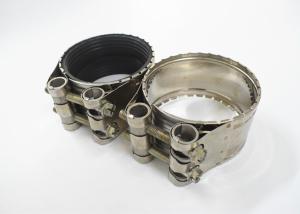 Quality Natural Rubber Inside Heavy Duty Steel Pipe Clamps , Type A Heavy Duty Clamps wholesale