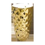 Middle East Style Sanitary Ware Floor Stand Golden Color Diamond Gold Wc Toilet