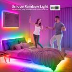 32.8ft RGB Smart LED Light Strip Music Sync Color Changing LED Strip Lights 7.2W