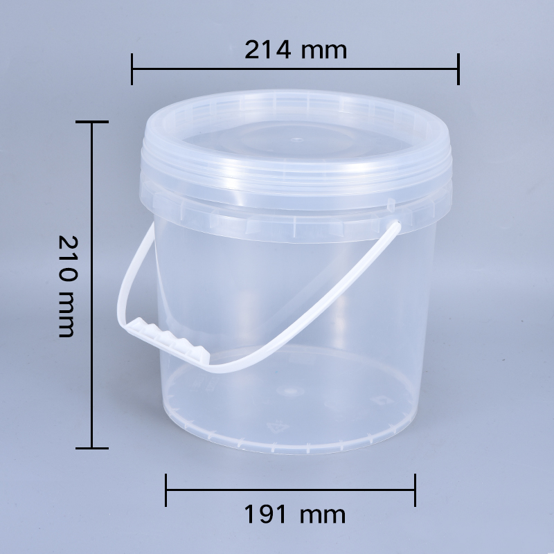 5L Plastic Buckets With Lids Food Grade For Liquid Storage Packaging Custom Color