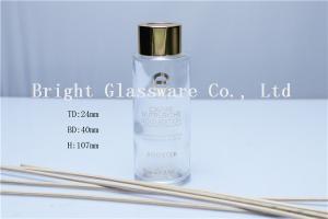 Quality Custom Logo Glass Diffuser Bottles With Gold Screw Cap wholesale