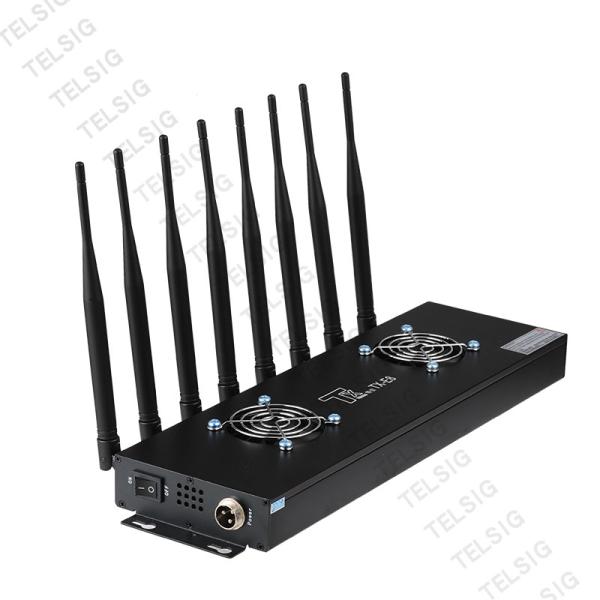 Cheap Alluminum Alloy Rf Signal Jammer , 8 Antenna Military Gps Jammer Device for sale