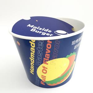Quality Custom Disposable Paper Buckets 170oz Single Wall 220mm Top Cup For Popcorn wholesale