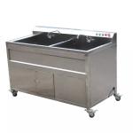 SS304 material Potato Washer Peeler Cassava Washing And Peeling Machine