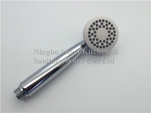 ABS material chrome plating single function shower head hand shower rain shower sanitary ware accessories high quality