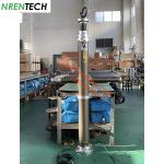 4.5m pneumatic telescopic mast for mobile surveillance-inside CCTV wires