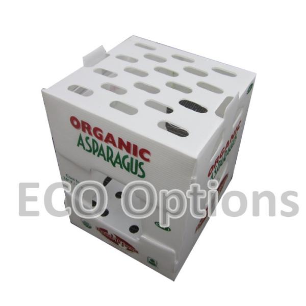 Recycling PP Corrugated Plastic Box Coroplast Packaging Box Customized Foldable