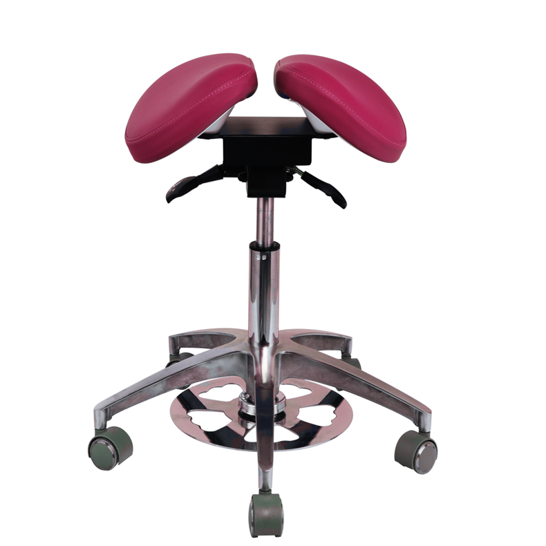 Beauty Salon Comfortable chair Green Micro Fiber dentist stool Saddel Shape Dentist Chair