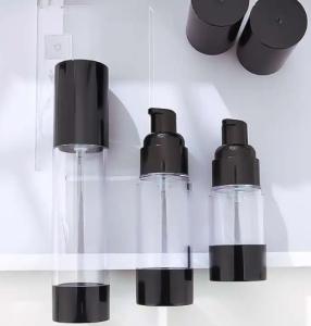 Quality Round Cosmetic Airless Bottle 15ml 30ml 50ml 80ml 100ml 120ml wholesale