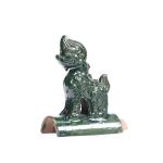 Glazed Surface Antique Chinese Roof Tile Figures Decoration