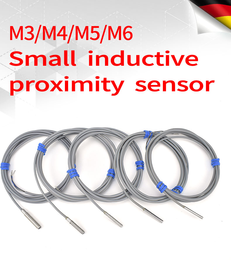 Small Size Inductive Proximity Sensor M3 / M4 / M5 / M6 Stainless Steel Housing