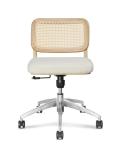 0.121CBM Executive Office Wicker Rattan Desk Chair Fabric 3d Adjustable Height