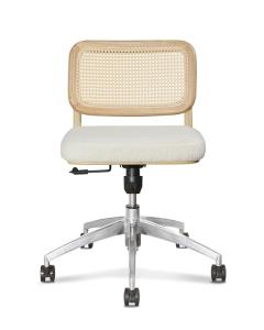 Quality 0.121CBM Executive Office Wicker Rattan Desk Chair Fabric 3d Adjustable Height wholesale