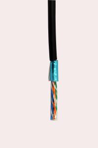 Quality 24AWG CAT5E Plenum CMP FTP Lan Cable FR-PVC Jacket Solid Bare Copper wholesale