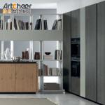 Flat Pack Kitchen Cabinet Italy With Drawer Basket And ECO Friendly Material