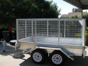 Quality 10x6 Fully Hot Dipped Galvanised Tandem Caged Trailer 2000KG wholesale