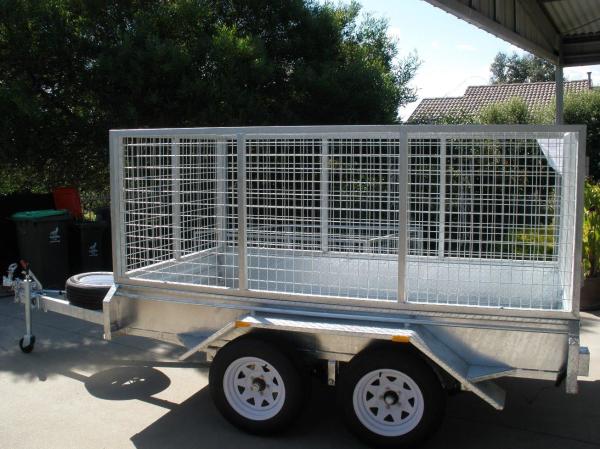 10x6 Fully Hot Dipped Galvanised Tandem Caged Trailer 2000KG