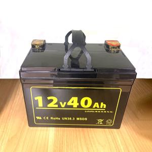 Quality 181*77*168mm 12v40ah 12.8V Lifepo4 Lithium Battery For Emergency Lighting wholesale