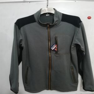Quality NFPA2112 CN88 12 FR Fleece Jackets With Zipper Modacrylic Cotton 350gsm wholesale