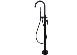Quality Luxury Floor Mounted Free Standing Bathroom Tub Mixer Tap Faucet W/Hand Shower wholesale