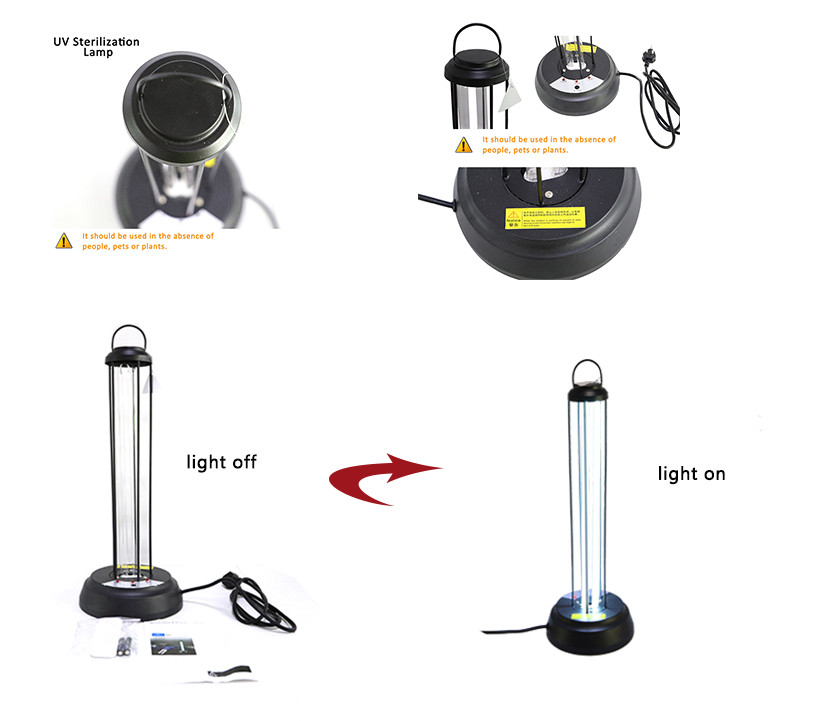 Time Control UVC Disinfection Lamp / Household Germicidal Mites Lights