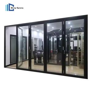 Quality Balcony Partition Tempered Glass Sliding Door With Aluminum Frame wholesale