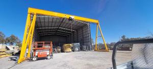 Quality Outdoor Use Electric Single Girder Gantry Crane 10 Ton Span 20m wholesale