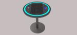 Single Leg 30W 20Ah LiFePO4 Wireless Charging Coffee Table