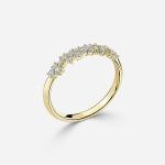 0.21 Carats Prong Seeting Lab Created Diamond Platinum Ring
