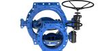 Dovetail Design Double Eccentric Butterfly Valve Wore Gear Operated