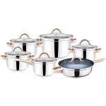 12pcs Non-stick 201 Stainless Steel Cookware Set Nonstick Cooking Pot Colorful