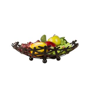 Quality Customized Metal Houseware 35*9CM Bronze Baking Creative Iron Art Fruit Tray wholesale