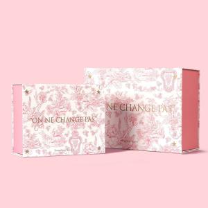 Quality Large Big Magnet Custom Rigid Cardboard Cosmetic Packaging Black Paper Gift Box wholesale