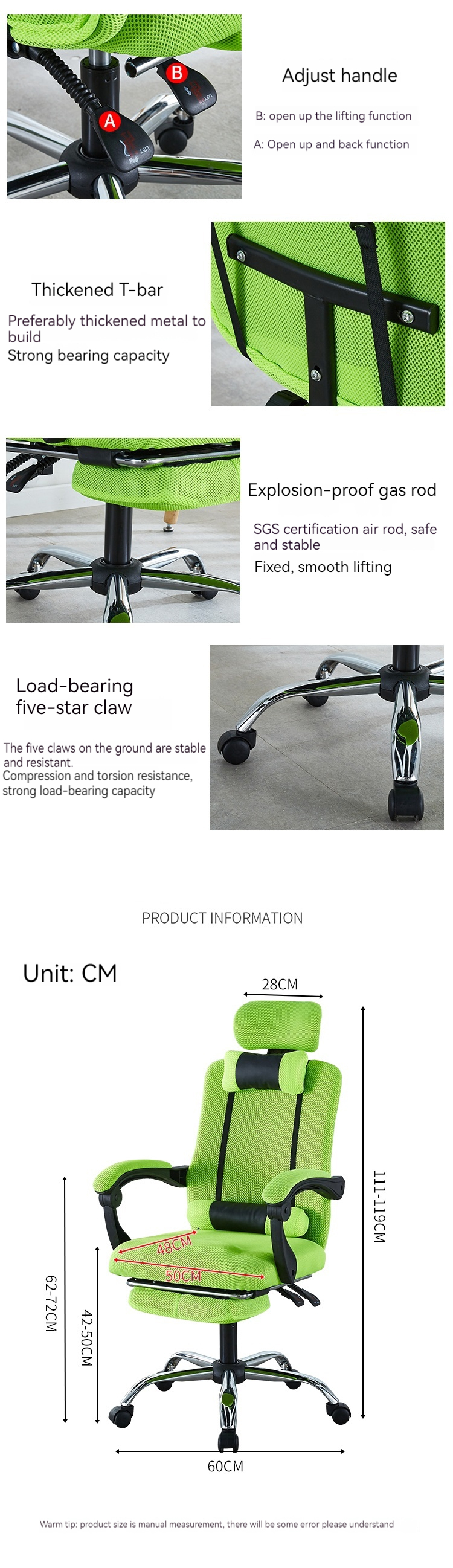Height-Adjustable Conference Training Mesh Office Chair with Swivel and Mesh Design
