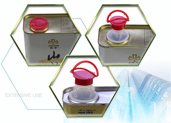 Pilfer Proof Plastic Bottles Caps Pulling Plastic Cap Closure For Paint Tin Jar