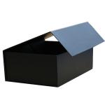 Foldable Custom Printed Boxes Eco Friendly Black Color For Promotional