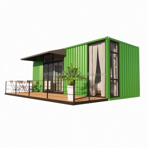 Wooden 20ft Container Office Steel Structure Frame Welded Flat Packaging