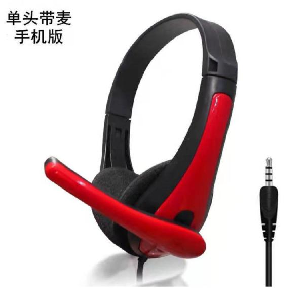 Cheap Dual-Head Single-Head Wired Headphones With Microphones For Computers Mobile Phones In Office for sale