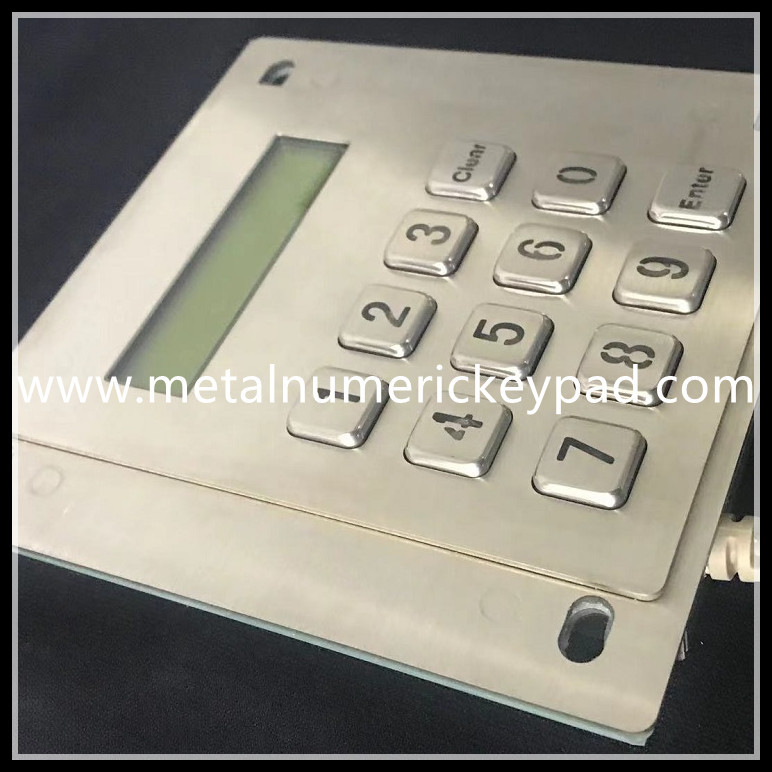 FCC Certified Stainless Steel Keyboard Illuminated With LED Indicator