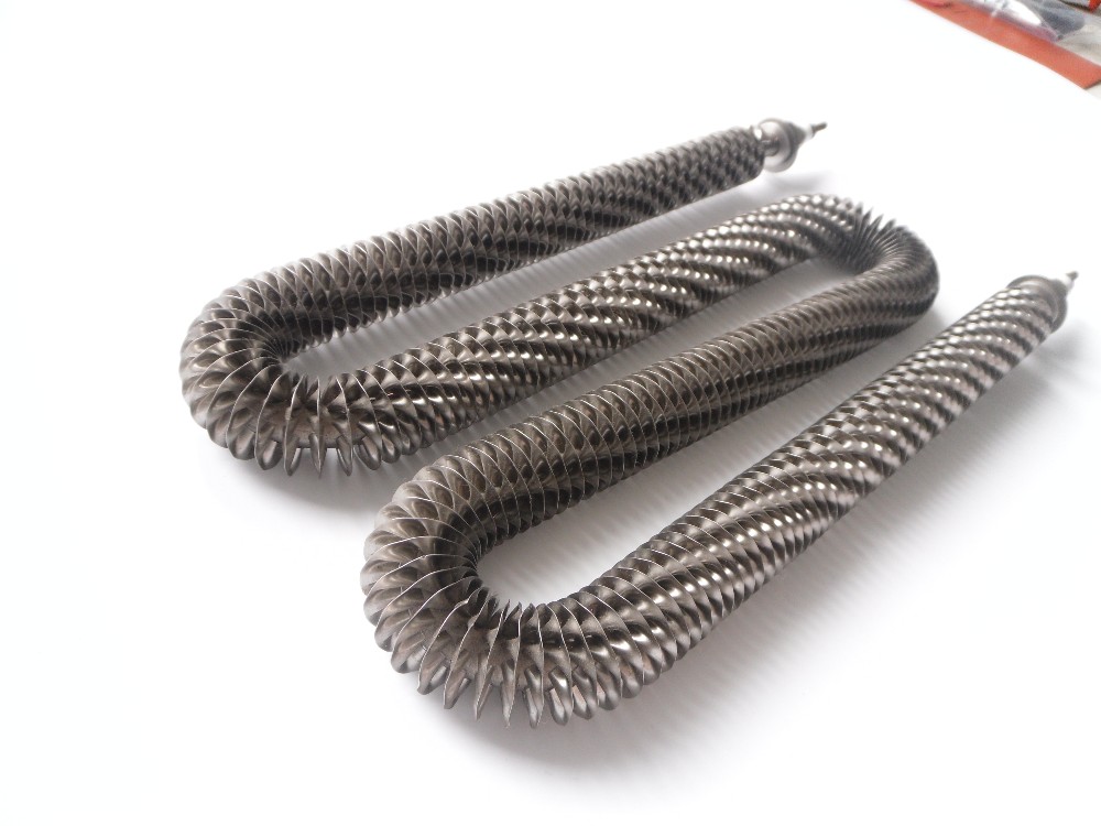 Stainless Steel Electric Finned Tubular Heater For Drying / Heat Treating