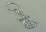 Die Struck Silver Promotional Keychain Laser Engraved Personalised Key Rings
