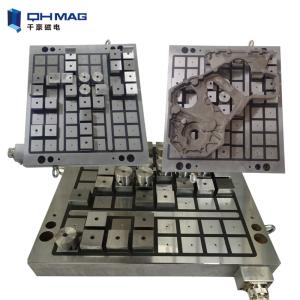 Quality EDM Fine Pole Magnetic Chuck , 12pcs Safe Electromagnetic Chuck wholesale
