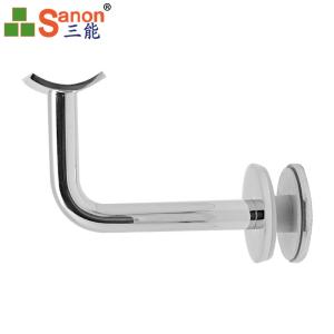 Quality Commercial Stainless Steel Handrail Fittings Hollow Pipe Wall Deck SS Angle Stair wholesale