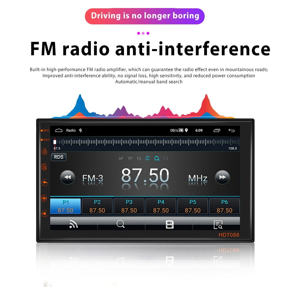 Universal 7" Touch Screen Display Autoradio Stereo MP5 Video Car Multimedia DVD Player