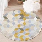 Round Living Room Floor Carpet Polyester/Cotton